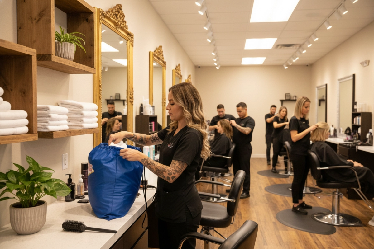 Lvwdf Salon Customer Nelly Unloads Towels 1200X800